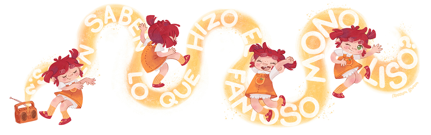 Little girl dancing